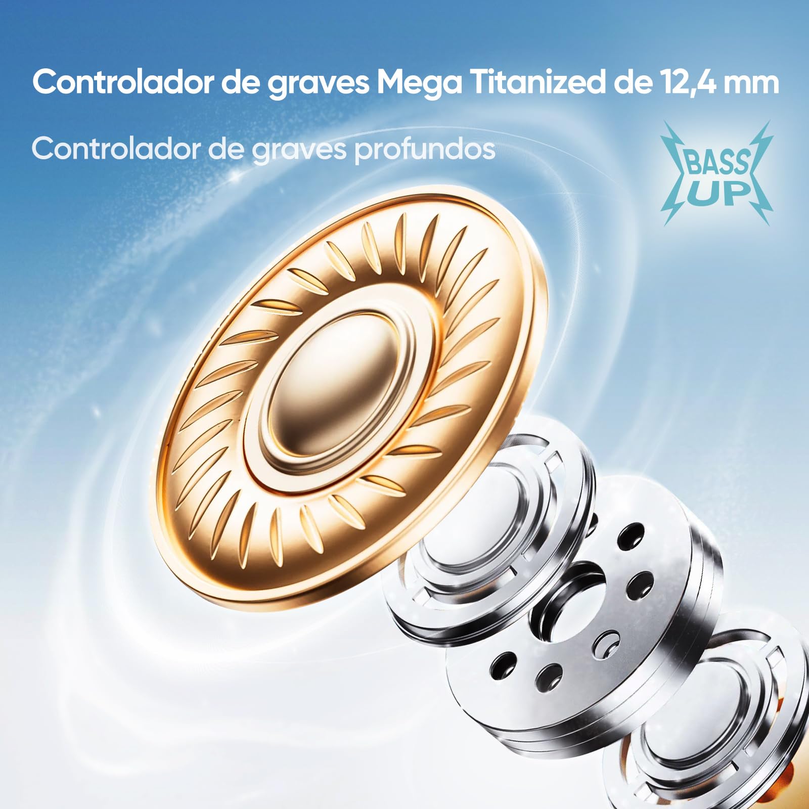 realme Buds Air 7 - Auriculares True inalámbricos, Driver Bass Mega Titanizado de 12,4 mm, ANC Inteligente de 52 dB, Audio Hi-Res & LHDC 5.0, autonomía hasta 52 Horas, Sonido Espacial 360°, Verde