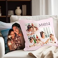Vista 9 de Almohada personalizada con relleno, almohadas personalizadas con texto de imagen, impresión de doble cara 5 tamaños y 10 colores, almohada