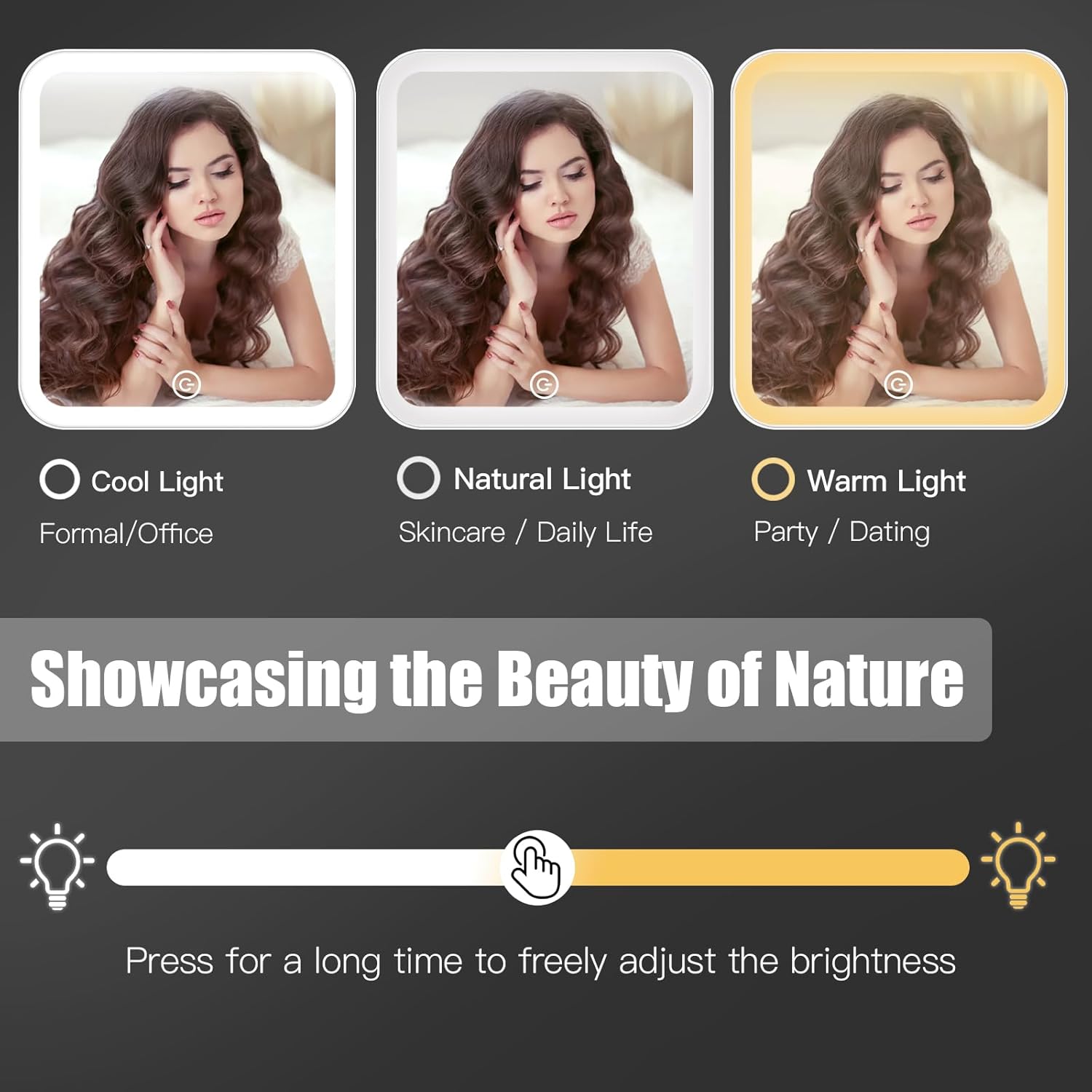 Gabrella Travel Makeup Bag with LED Mirror, Cosmetic Bag Make up Organizer Bag Portable Makeup Case, Adjustable Brightness in 3 Color Modes, Waterproof Makeup Vanity Case Makeup Storage for Women 3 715wHjWJ0EL. AC SL1500