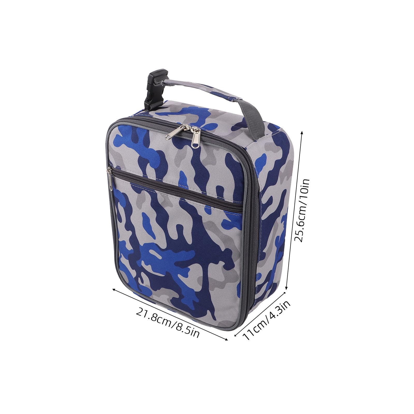 Bolsa Bento Reutilizable para el Almuerzo - Bolso de Mano Oxford Aislante - Refrigerador Térmico de Gran Capacidad para Almacenar Alimentos - Bolsa para Transportar Comida de Picnic 25,6 x