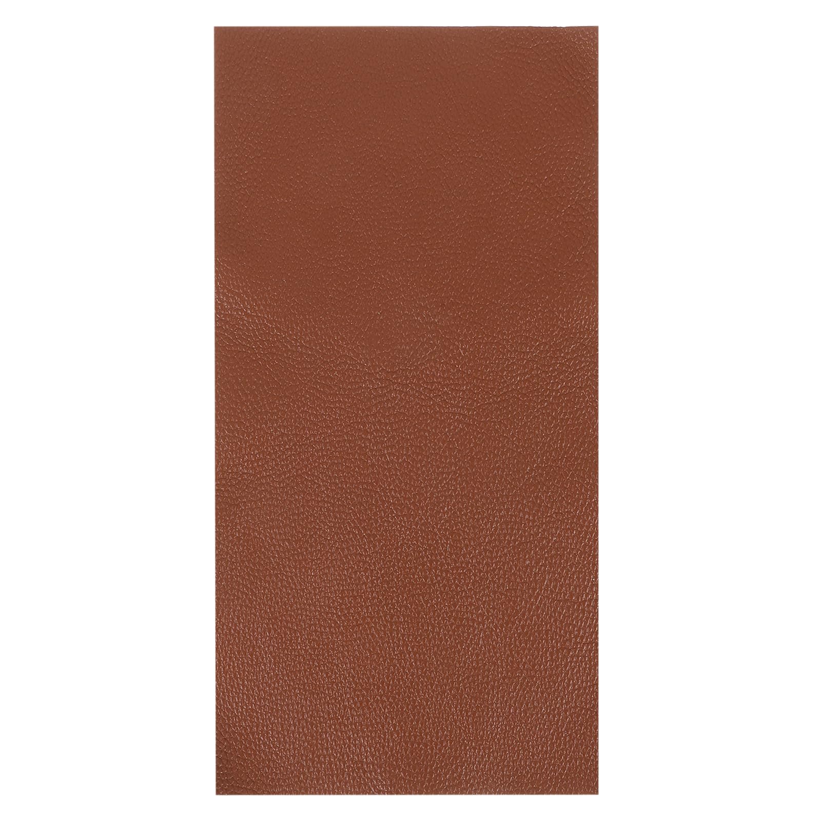 Tissu en cuir pleine fleur marron 60x30 cm pour housse de cahier