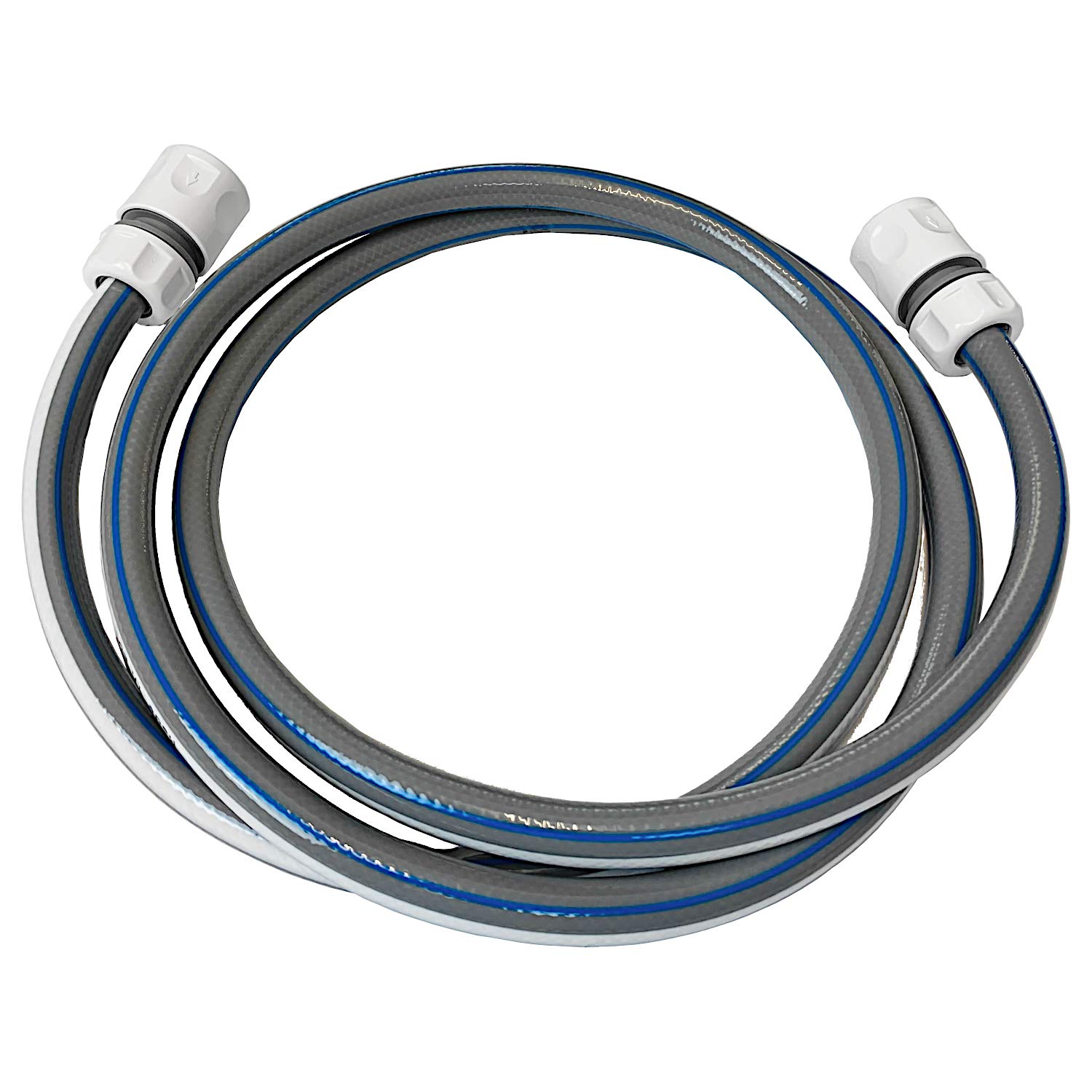 Garden Hose with 2 Connectors - Pipe Extension to Connect Hose Reel to Your Tap (1m)