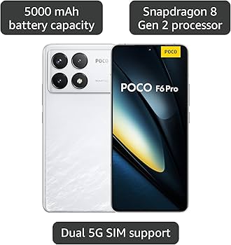 Amazon.com: Xiaomi Poco F6 Pro 5G (512GB + 12GB) Global Version