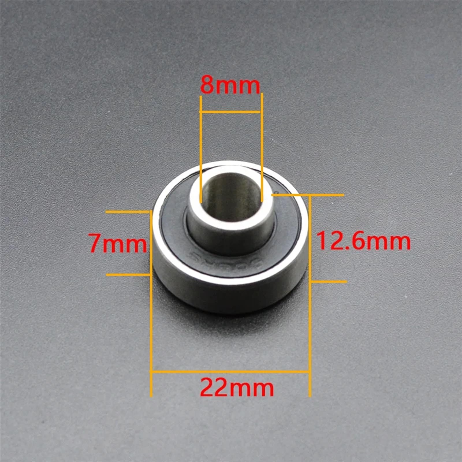 Lot de 8 roulements 608 RS 8 x 22 x 7 mm ABEC-11, entretoise intégrée, roulement 608 for Skateboard et Longboard