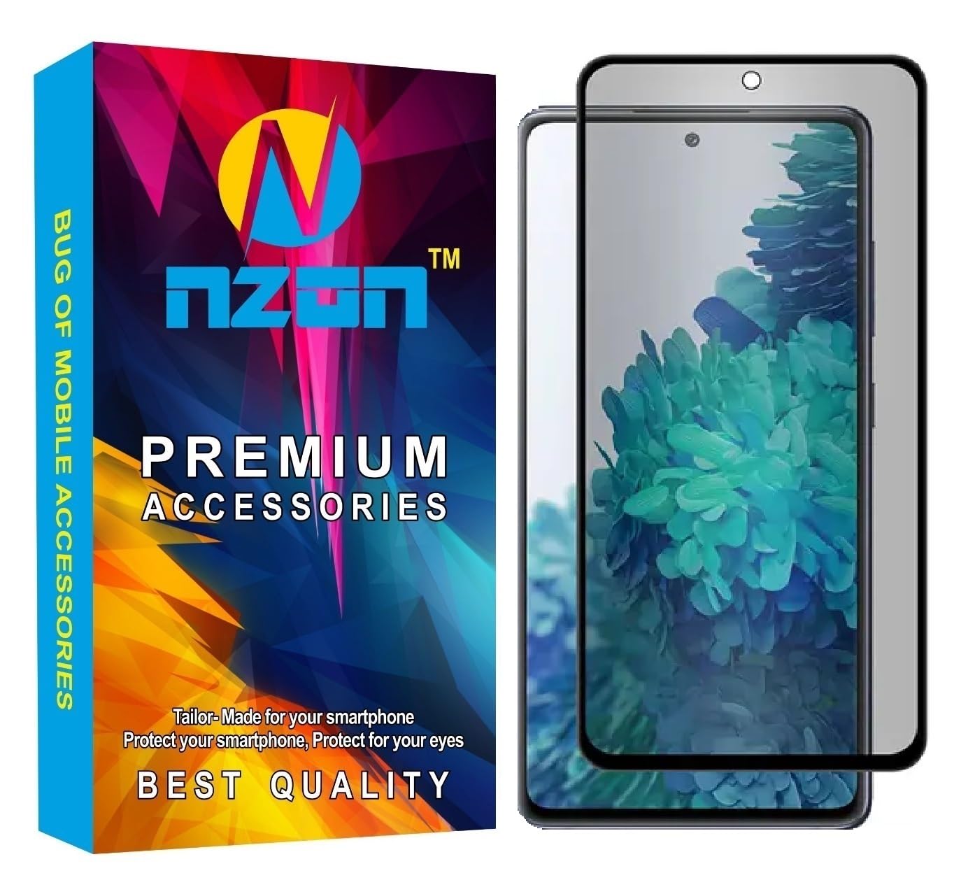 Nzon Design For Samsung Galaxy S23FE Privacy Tempered Glass 3D Curved Anti-Spy Edge to Edge 9H Hardness Pack of 1 - Black (B0CS9HDB1Q) Amazon Price History, Amazon Price Tracker