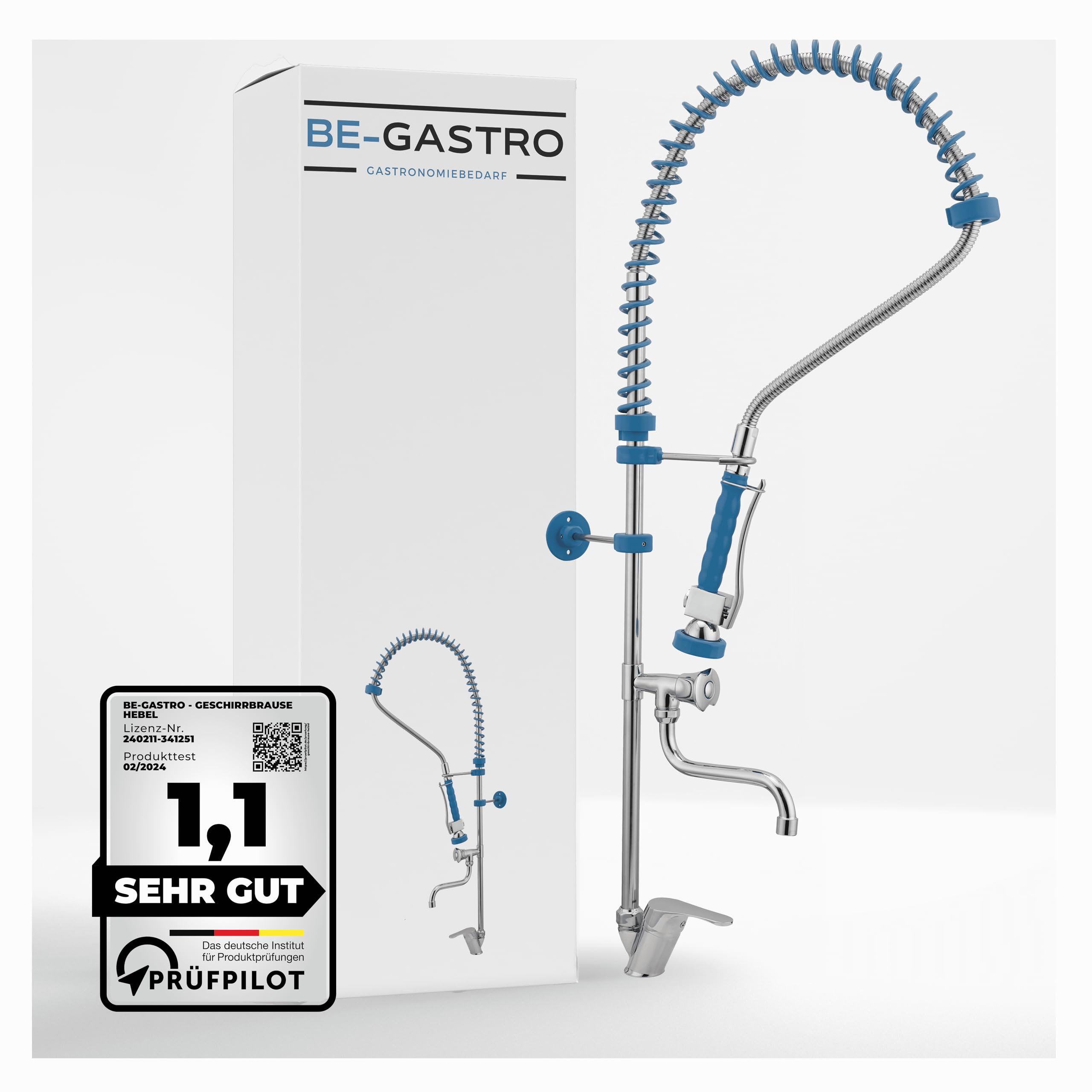BE-GASTRO® I Profi Gastro Geschirrbrause Einloch 