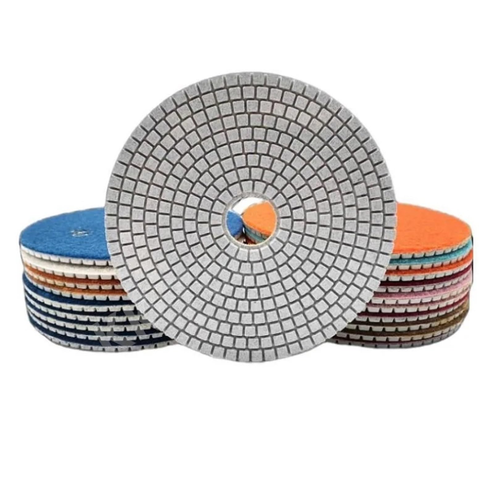 10 almohadillas de pulido de diamante de 5 pulgadas para granito, hormigón, mármol y piedra, herramientas de pulido, herramientas de pulido de 125 mm de tamaño