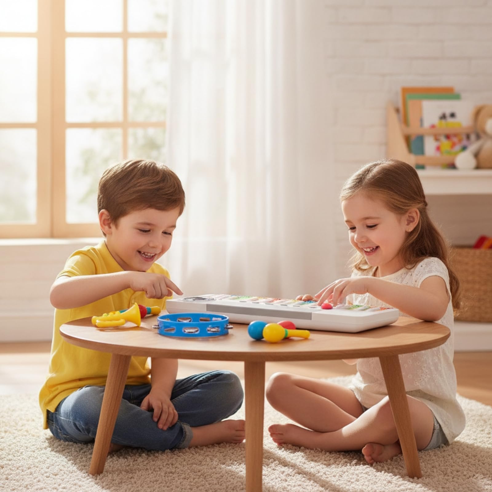 Teclado con 22 Teclas Electrónico Teclado Juguete Compacto Piano para Niños, Principiantes, Casa, Regalo