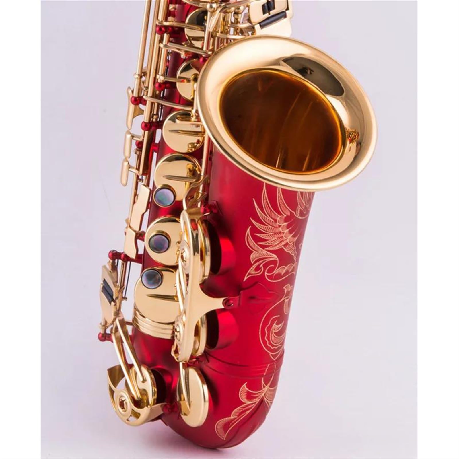 Saksofon Saksofon Altowy Eb Tune E-flat Instrumenty Muzyczne Saksofon Mosiężny Niebieski Z Etui (Color : B)