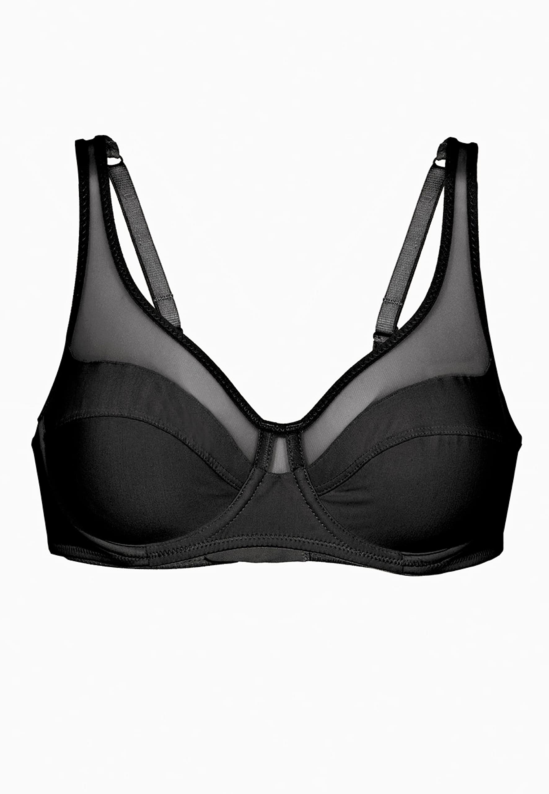 Lovable Reggiseno con Ferretto Ampio Sostegno, Coppe Non Imbottite, Forme Generose, Microfibra Tulle, Art. 4262 Modern Shaping (Generous) Donna
