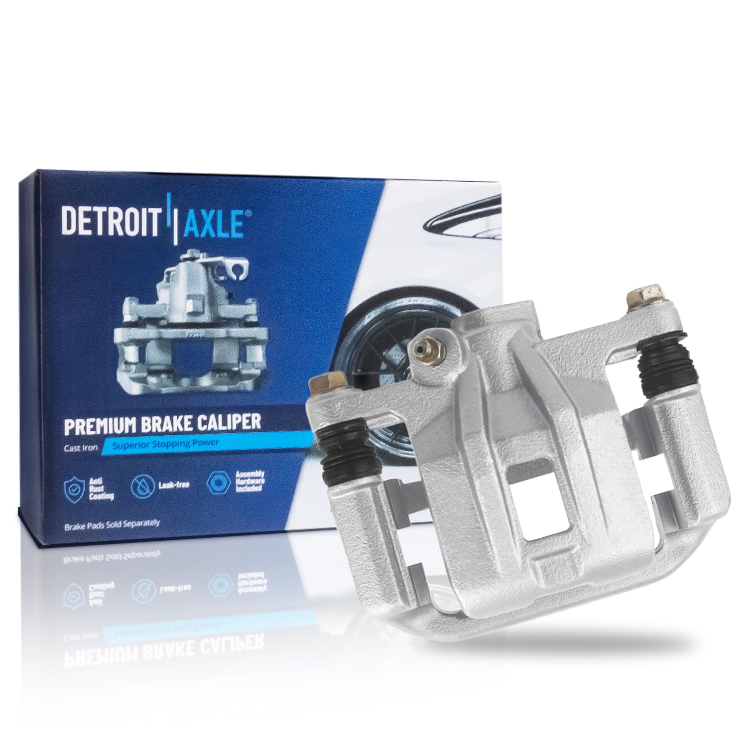 Detroit Axle - Rear Left Brake Caliper for 2004-10 Chevrolet Optra