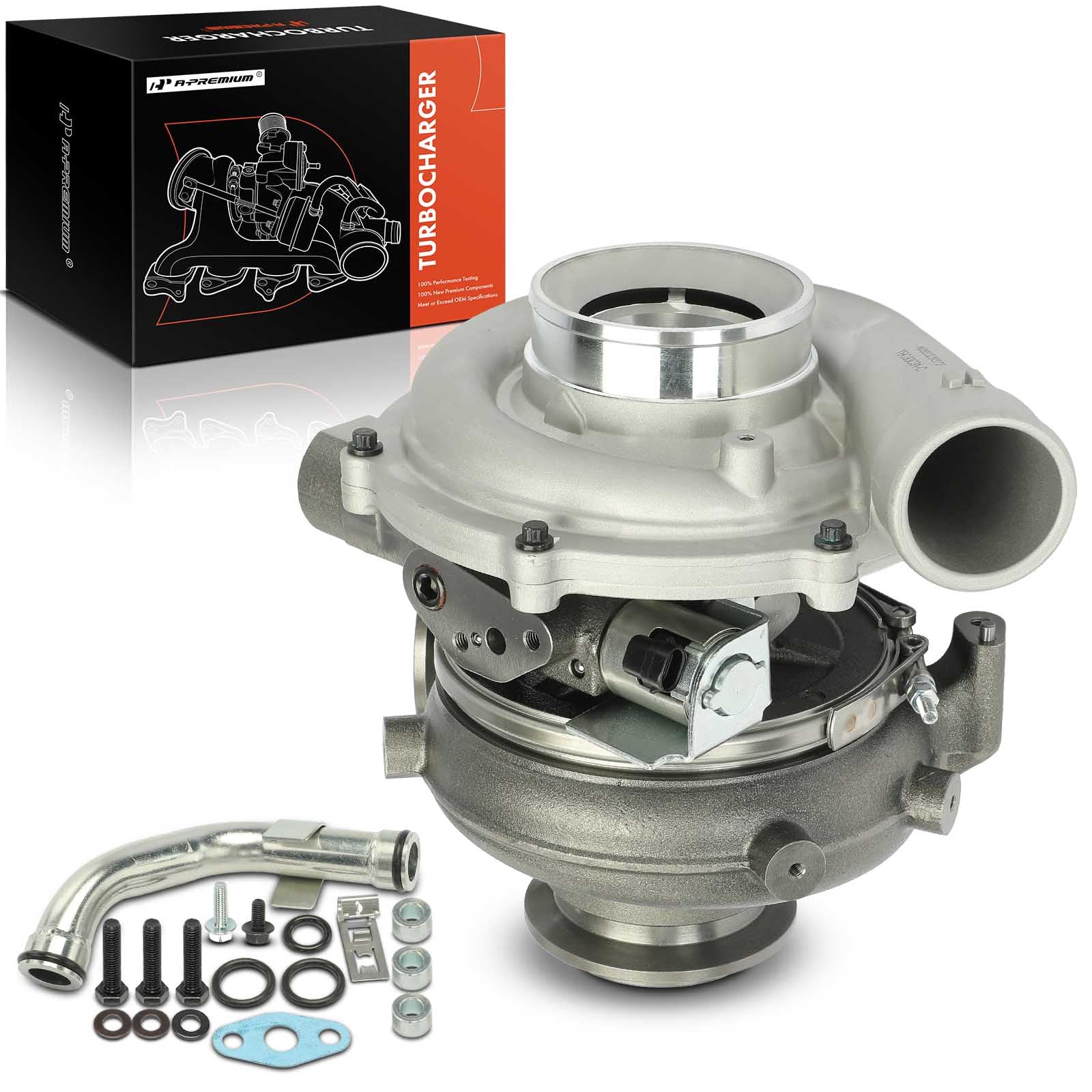 GT3782VA Complete Turbocharger Turbo Kit Compatible with Ford Models - F-250 Super Duty, F-350 Super Duty, F-450 Super Duty, F-550 Super Duty, 2005 2006 2007, 6.0L - Replaces 1854593C91