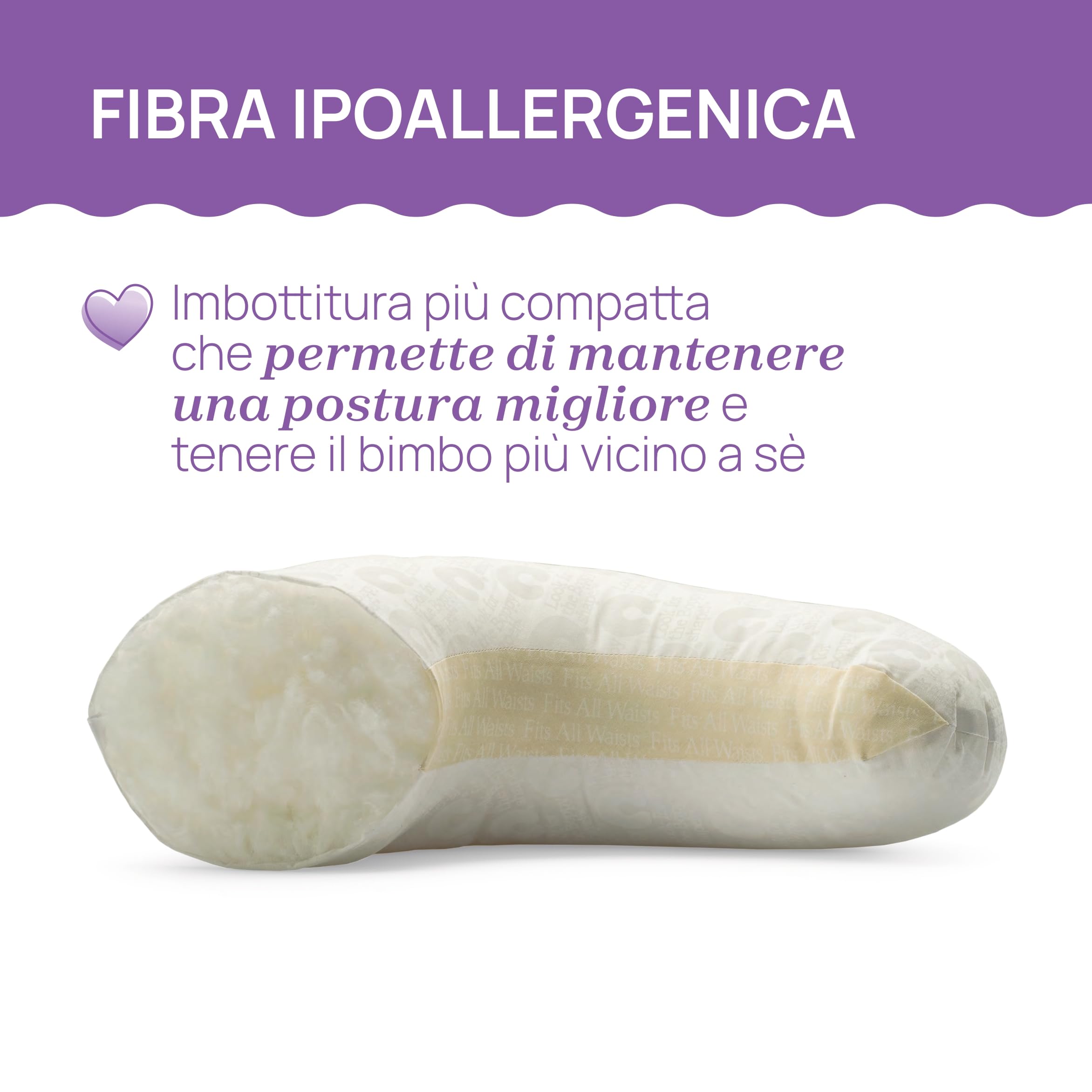 Boppy Cuscino Allattamento Deluxe, Supporto per Allattamento al Seno e con Biberon, Forma Ergonomica con Supporto per Mamma e Bambino, Imbottitura Piena, Sfoderabile e Lavabile in Lavatrice, 0M+