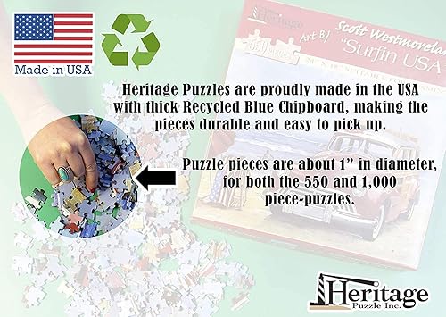 Miniatura 2 de Heritage - Rompecabezas de alta marea oceánica para adultos, 1000 piezas de playa, tamaño terminado de 30 x 24 pulgadas, 1000 piezas para adultos,