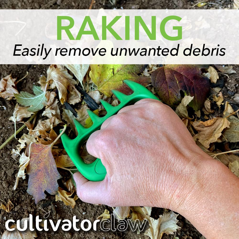 Garra de cultivador - Herramientas ergonómicas de jardinería - Herramienta de jardín de mano - Rastrillo de mano - Desbrozadora de nailon fuerte - Deshierbe manual, aireación, cultivo.. 7