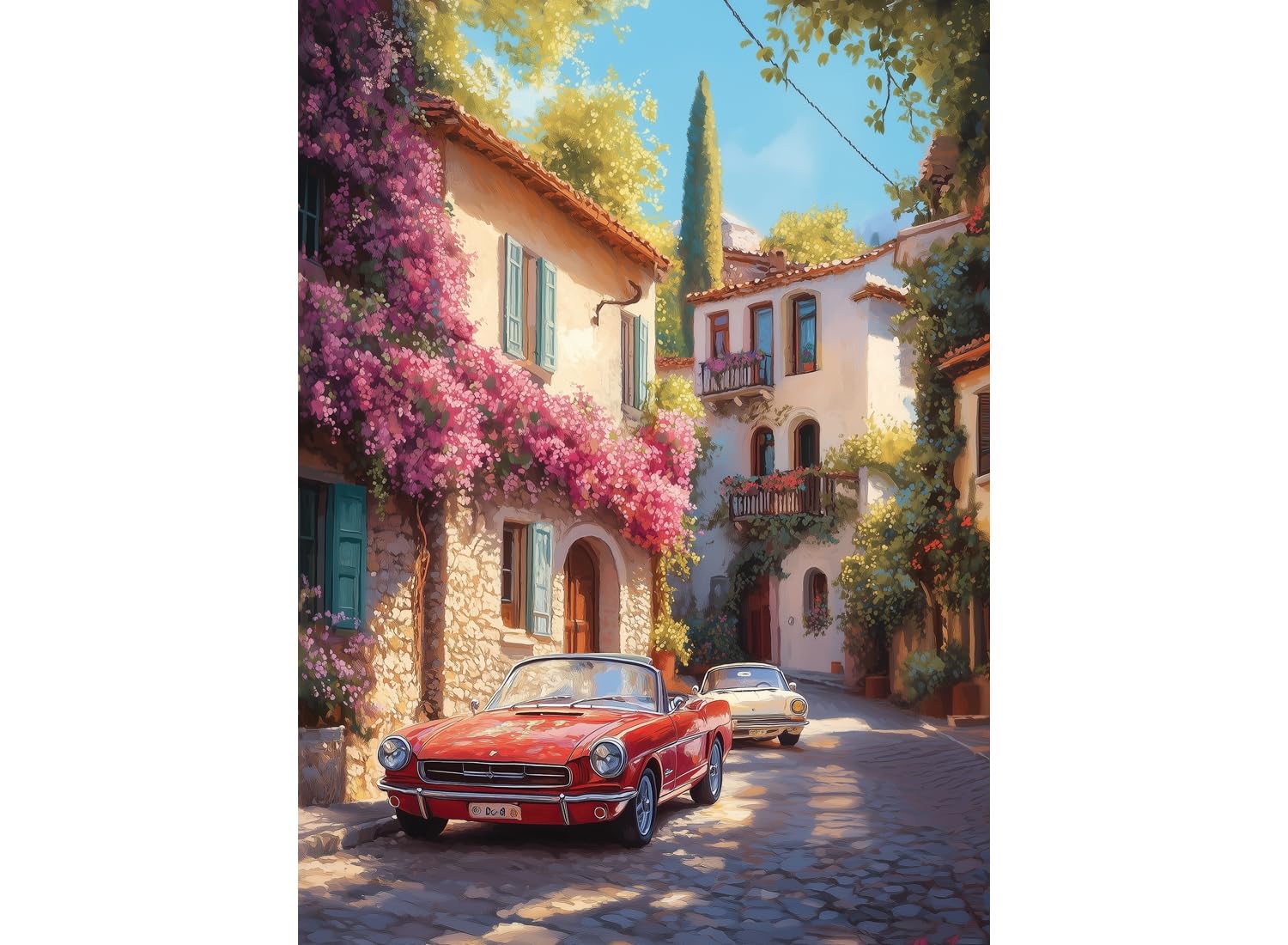 Anatolian Puzzle - Begonvil Sokak,1000 Parça Puzzle, #1202