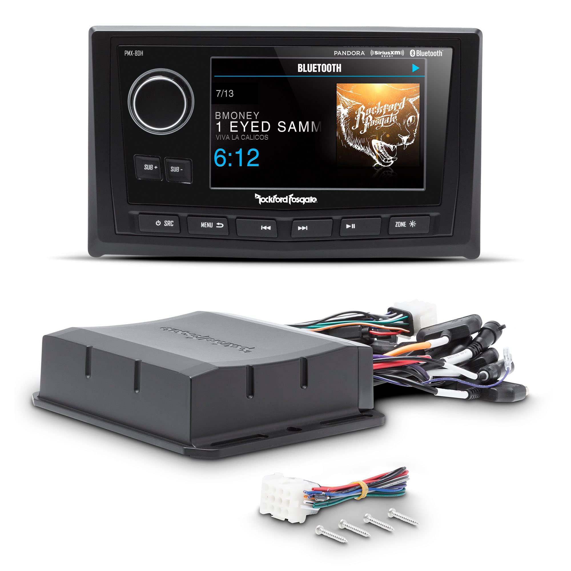 Rockford Fosgate - PMX-8BB Hide Away Media Receiver with NMEA Protocol and PMX-8DH 5