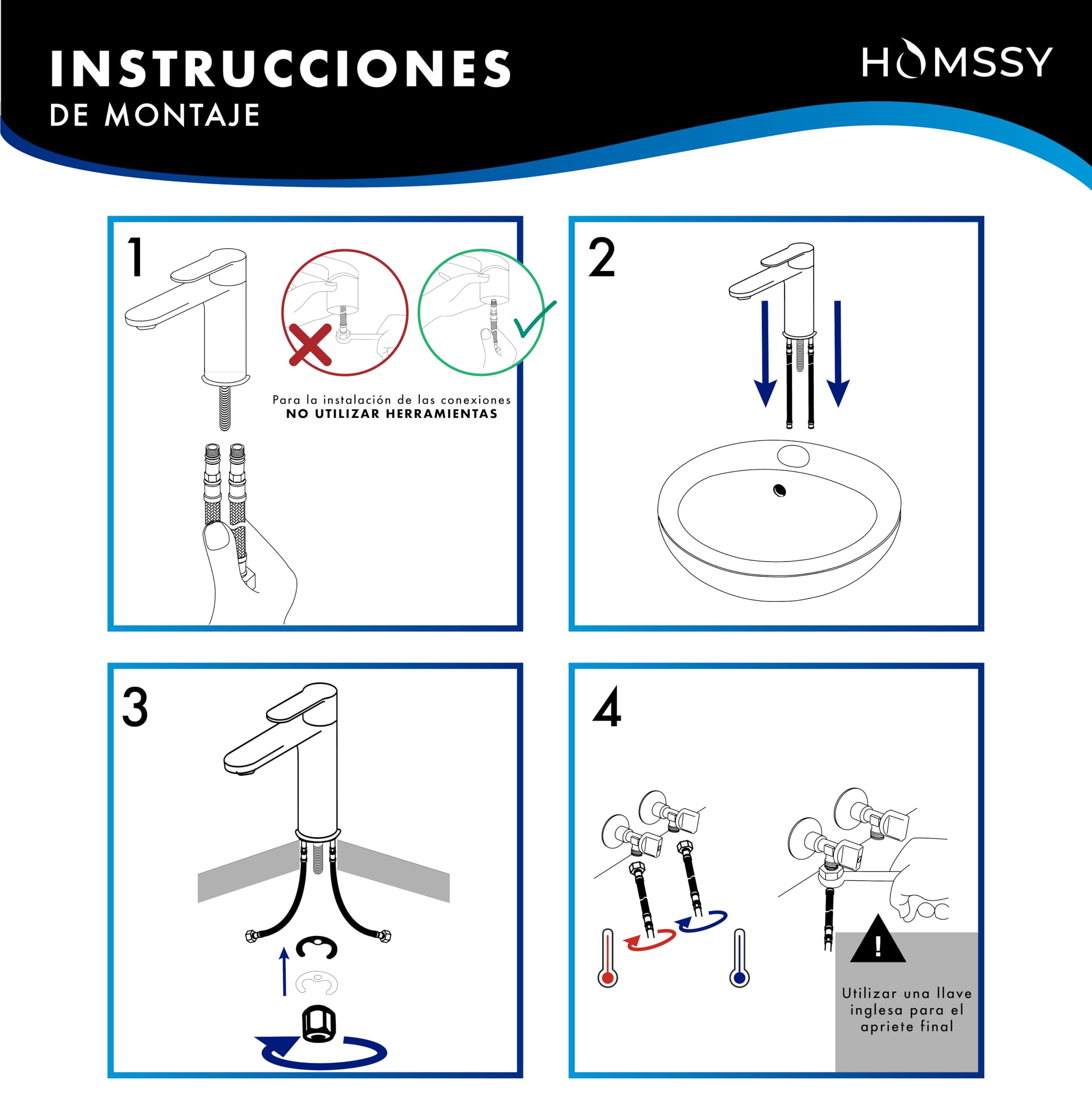 Grifo Gerontológico para Lavabo, Mezclador Monomando de Baño, Grifo Medical con Maneta Higiénica de Codo, Diseño Ergonómico, Acabado Cromado Plata