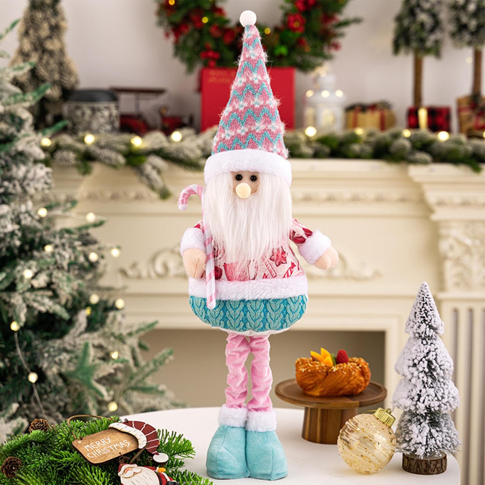 Weihnachtswichtel Rosa Wichtel Figuren Süße Deko