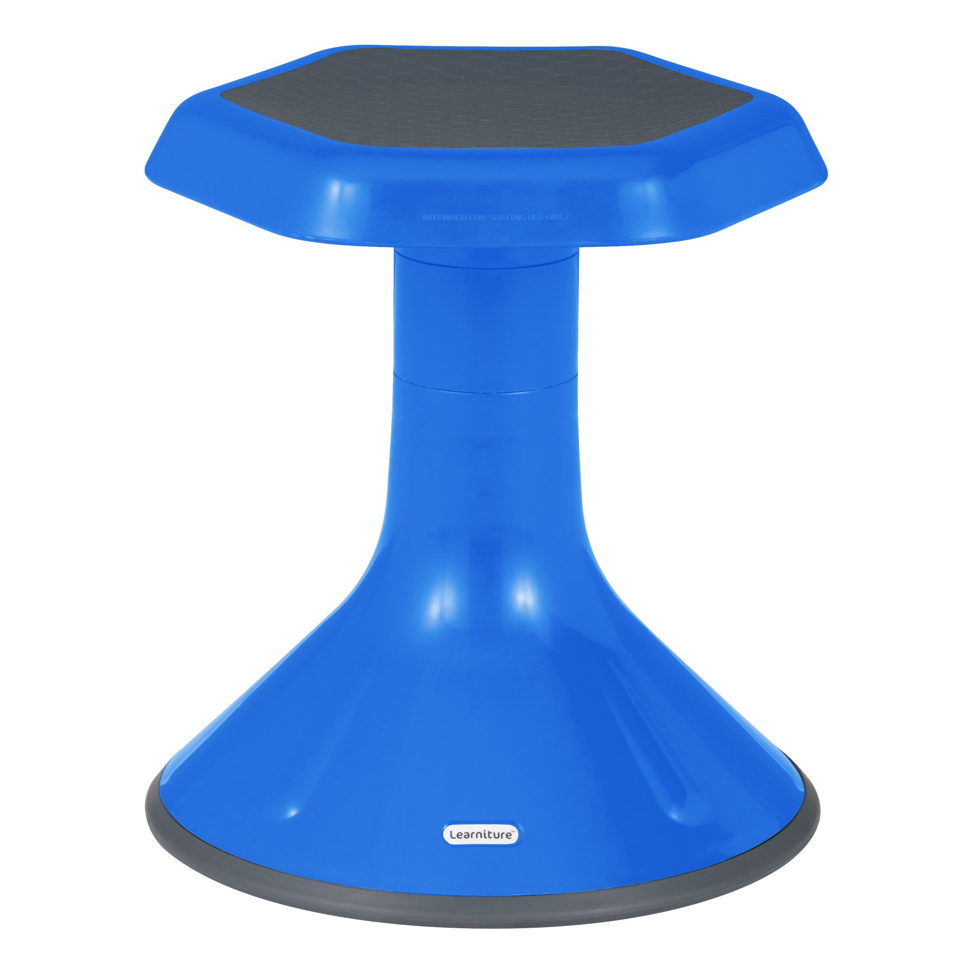 Learniture Backless Active Learning Stool for Office Desks and Classrooms, Active Learning Wobble Chair with Rocking Motion, 15"H, Blue
