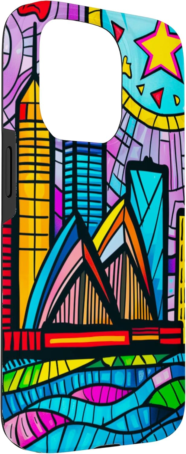 Sydney Australia Skyline with Opera House Britto Art Case for iPhone 15 Pro