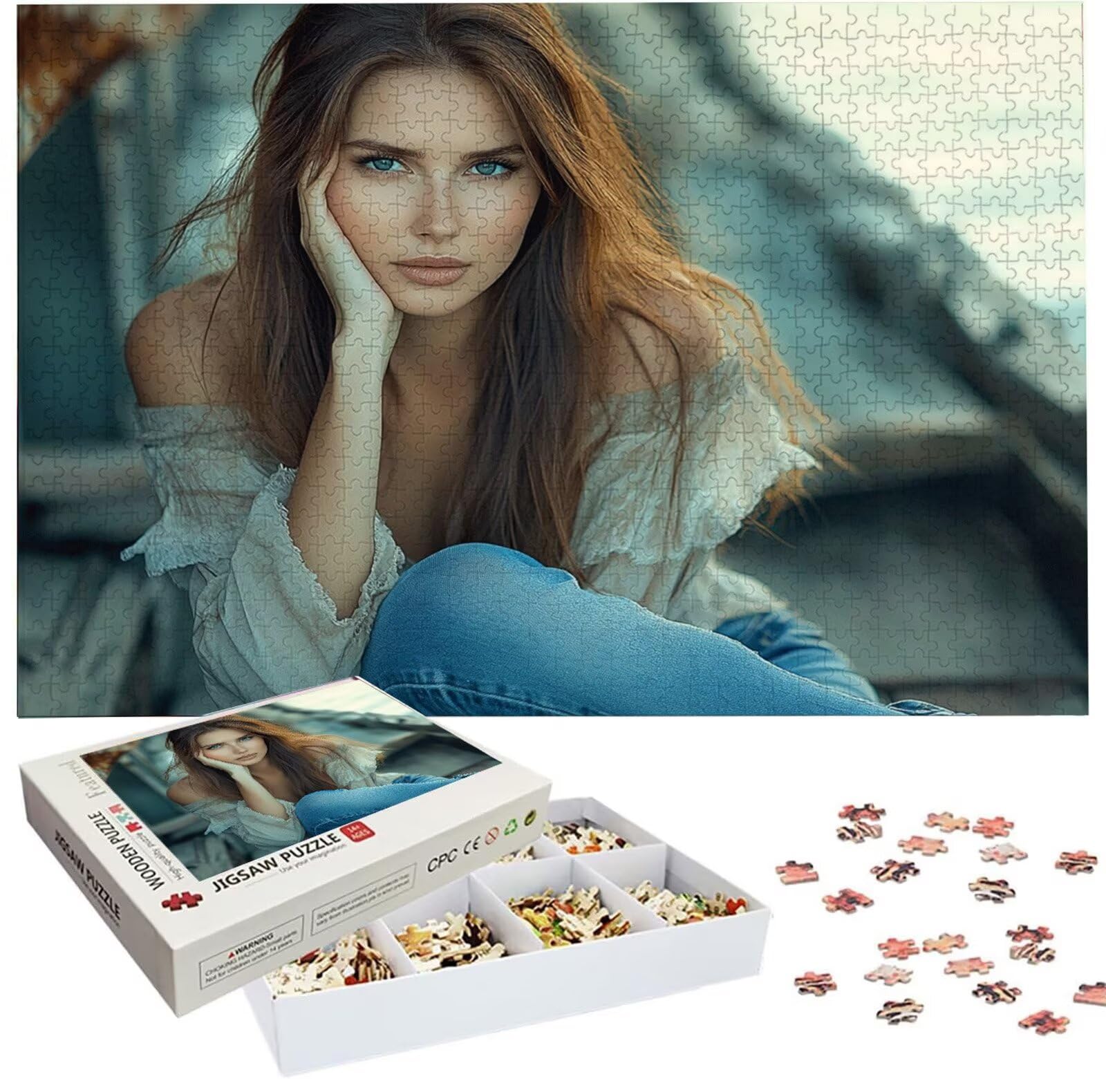 Spersonalizowane puzzle, niestandardowe drewniane puzzle fotograficzne