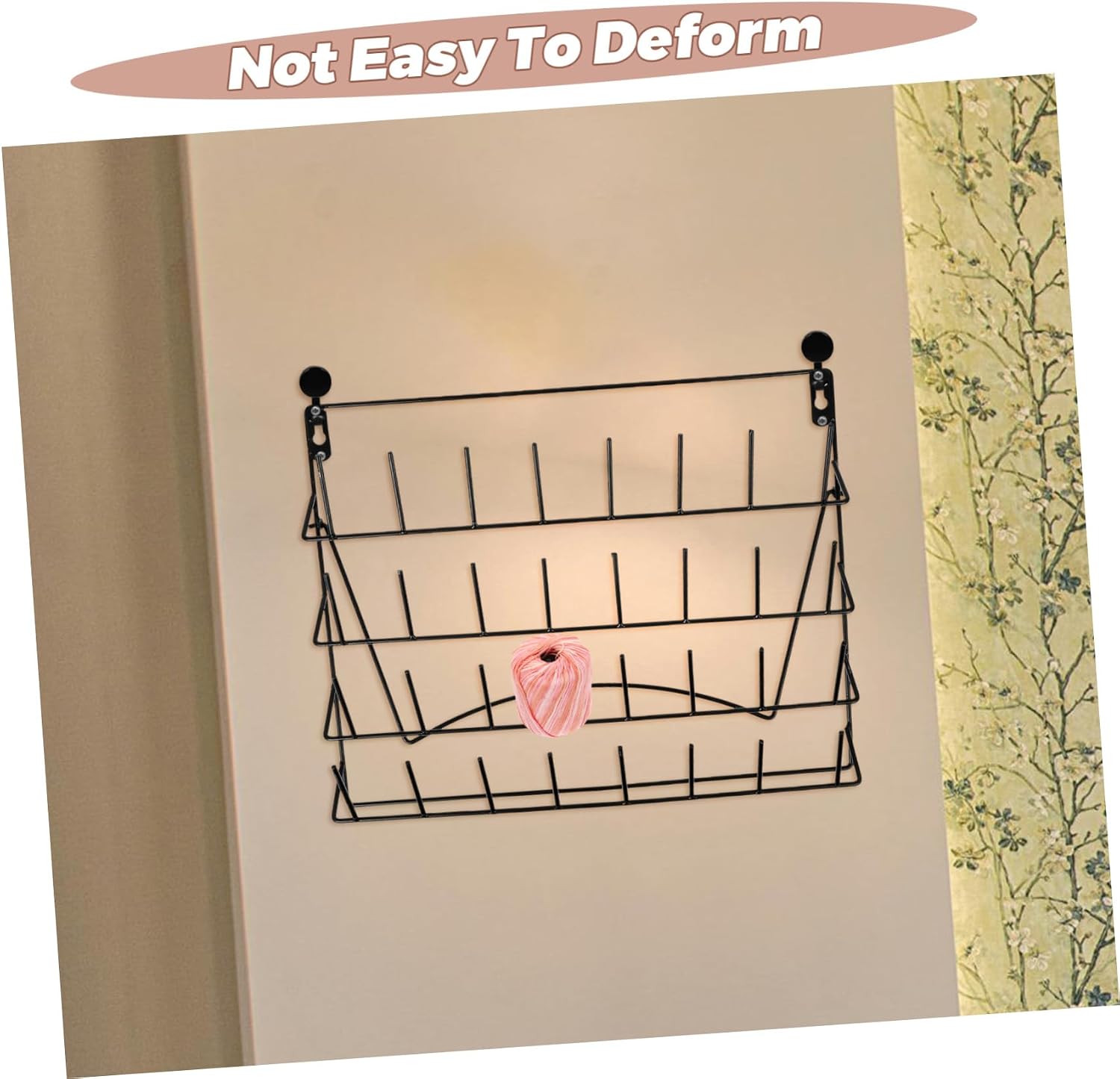OUNONA Vintage Wall Shelf Holder Iron Frame Storage Rack Decorative Wall Mount for Lab Glassware