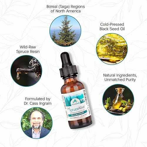 Miniatura 4 de PURELY WILD Aceite de orégano de fuentes mediterráneas  Fórmula de apoyo inmunológico original del Dr. Cass Ingram de orégano  Aceite orgánico de