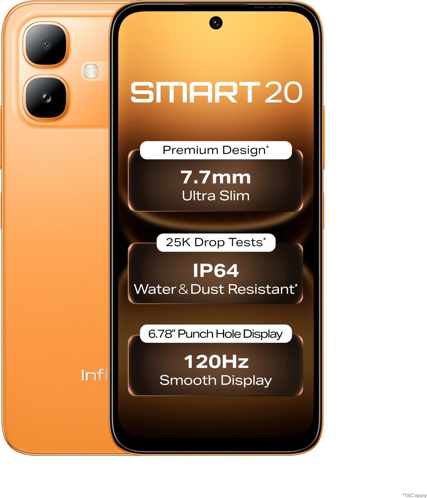 Infinix SMART 20 (Sunlike Orange, 4GB RAM, 64GB Storage) | MediaTek Helio G81 Ultimate Processor | 8MP AI Rear Camera | 8MP Front Camera | 5200mAh Battery | Dual SIM 4G Smartphone-image-8