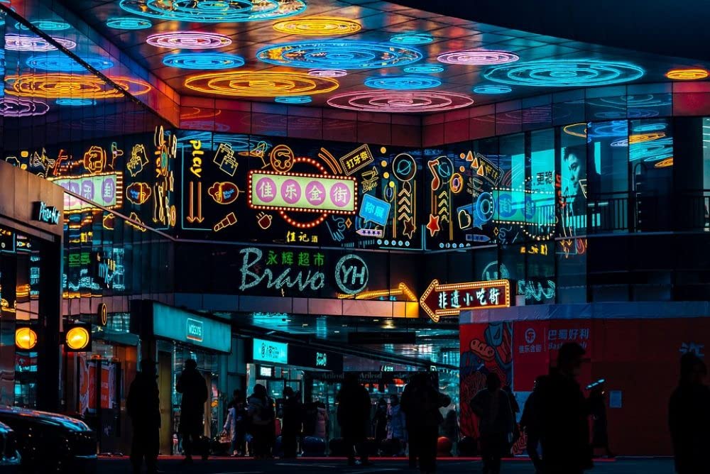 1000 elementów drewnianych puzzli dla dorosłych, nocne supermarkety, trudne, duże puzzle, karton premium, zabawka DIY, edukacyjna gra rodzinna dla dorosłych, młodzieży i dzieci, 1
