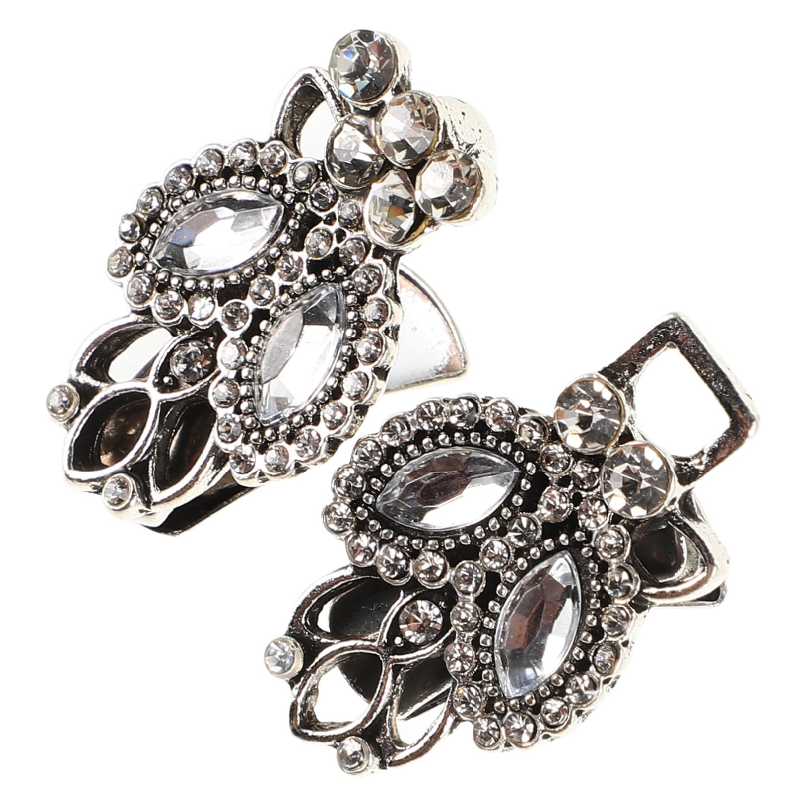 Pince à pull et clip de pull élégant avec chaîne strass pour col - 8