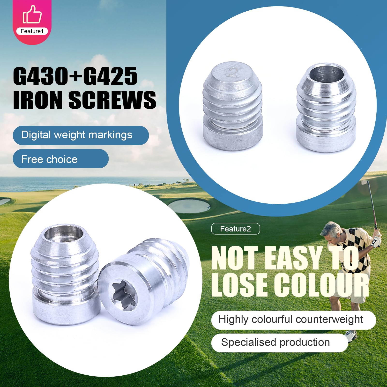 Generic OGECLF 1pc Golf Weight for Taylormade Qi10, Qi10 Max, Qi10 LS Driver, Qi10 Tour Fairway Wood Hybrid 7g