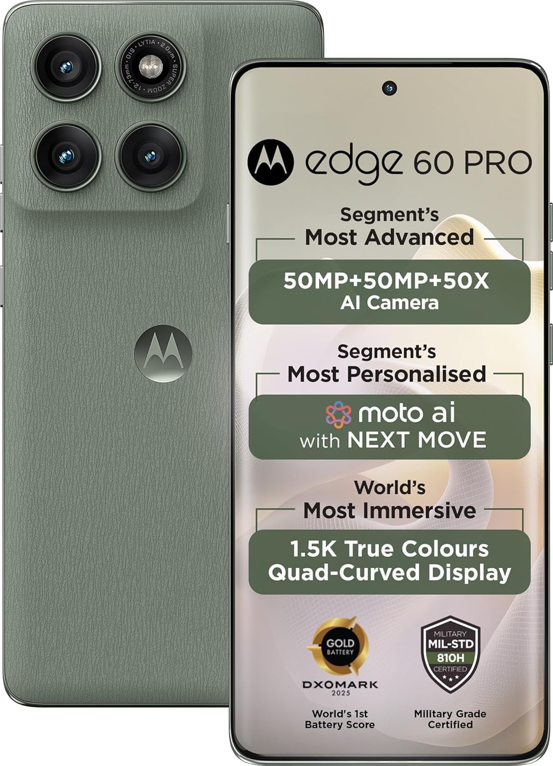 Motorola Edge 60 Pro (Pantone Shadow, 512 GB) (16 GB RAM) : Amazon