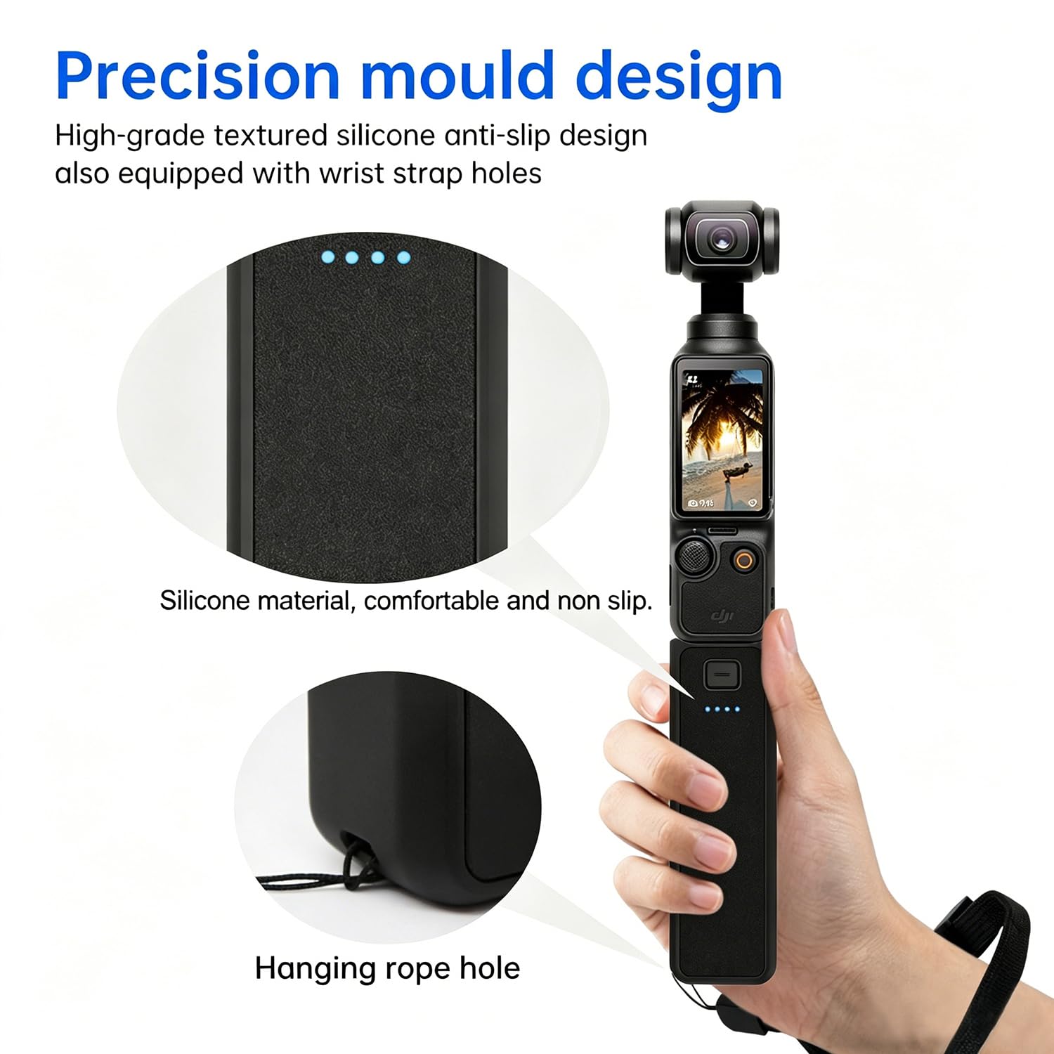Suptig Uchwyt Uchwyt Ładowarka do akumulatora kompatybilna z DJI Pocket 3, Gopro, Insta 360, Akaso, Telefon, Aparat Cyfrowy