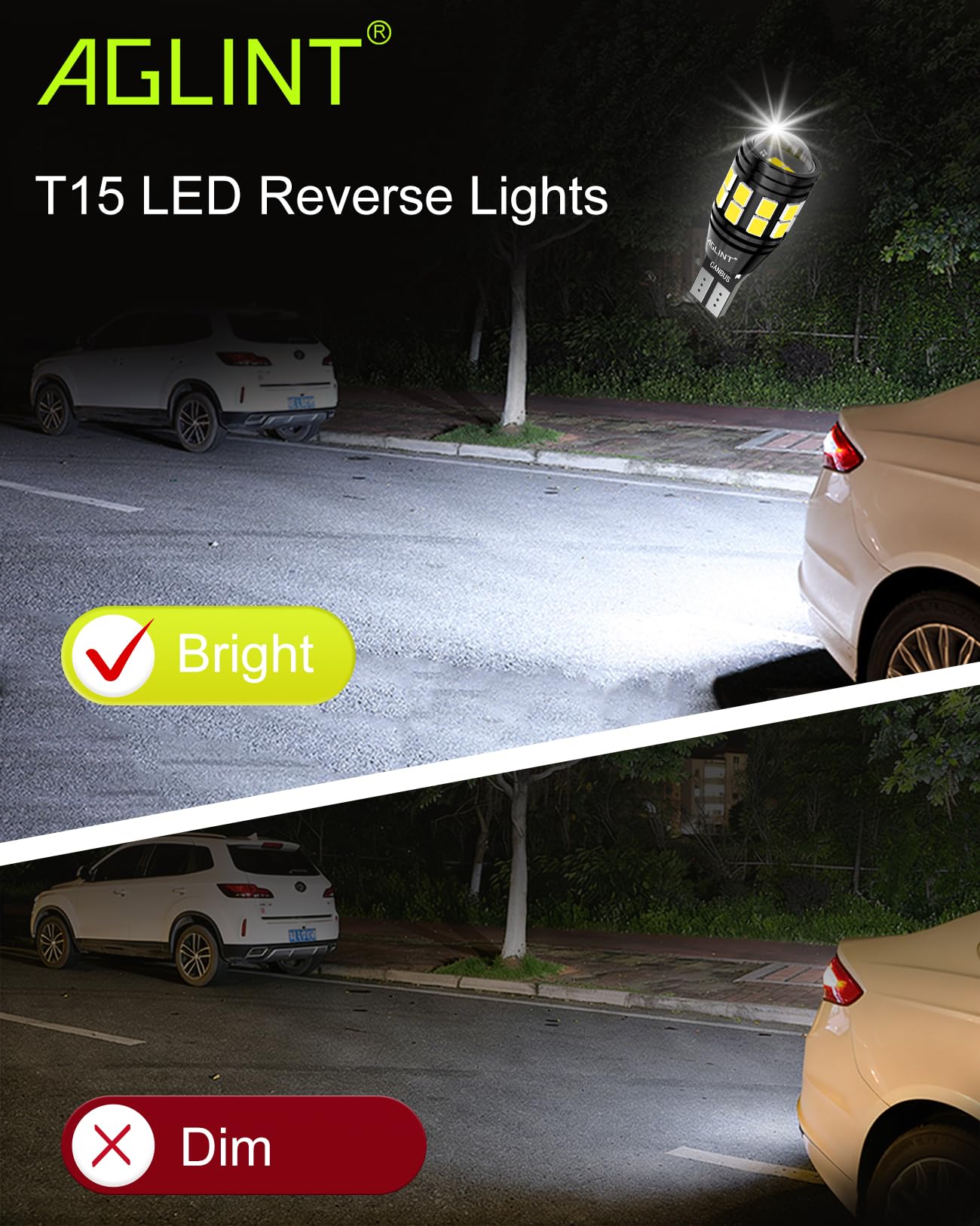 T15 W16W Żarówki LED CANBUS Bez Błędów 22SMD T16 955 921 912 Klin do Samochodowych świateł Wstecznych