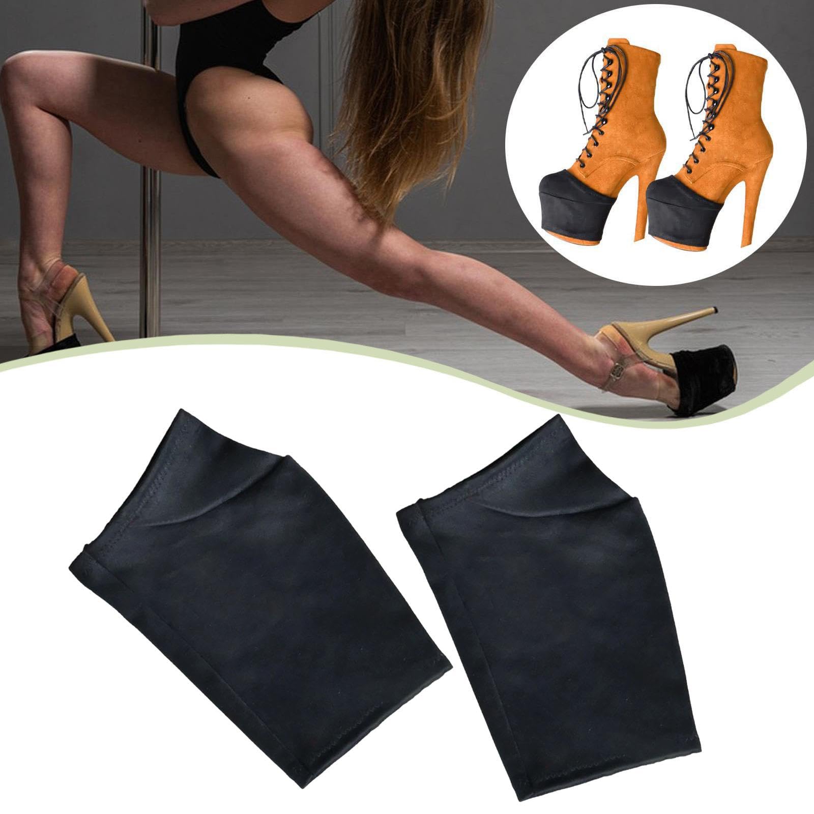 Protezioni Scarpe Pole Dance Copriscarpe Resistenti Suola Antiscivolo Morbida Calze Copriscarpe per Donne Utili Durante Allenamenti, S