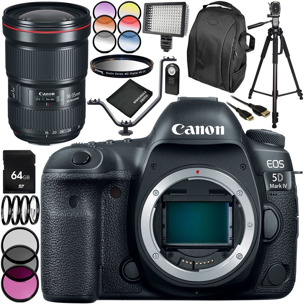 Amazon Canada: Canon EOS 5D Mark IV DSLR Camera with EF 16-35mm f