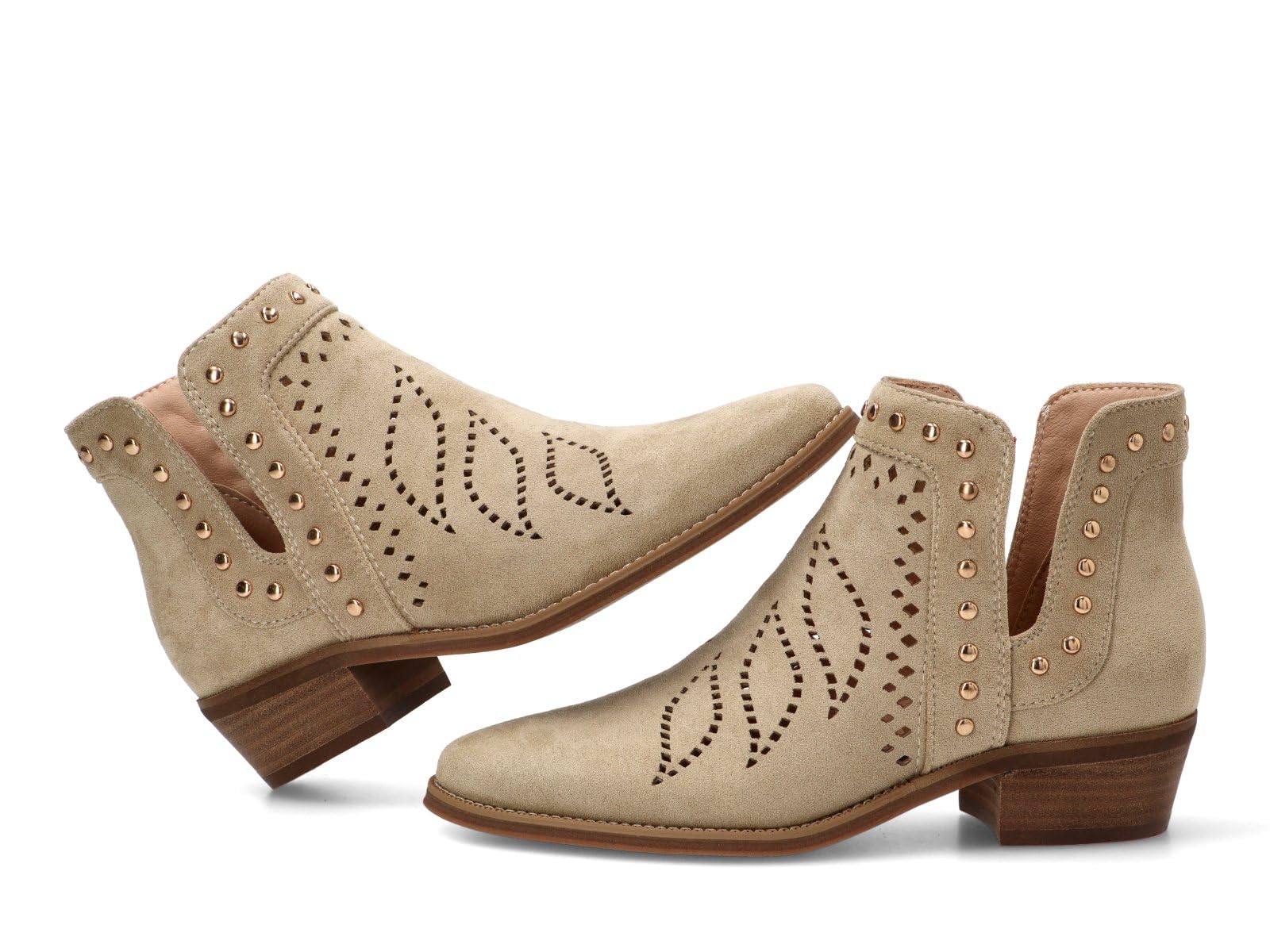 Etika Botines de Entretiempo para Mujer, Diseño Casual con Aperturas Laterales, Calce Fácil y Tacón Medio de 4cm, 31128