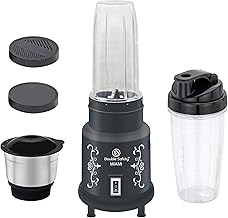 Miami Nutri Blender 3 Jar | Chutney Jar and Liquidizing jar to make chutneys, Milkshake, Smoothies, Puree | High Speed | Black colour | Mixer Grinder | Premium Juicer mixi for kitchen