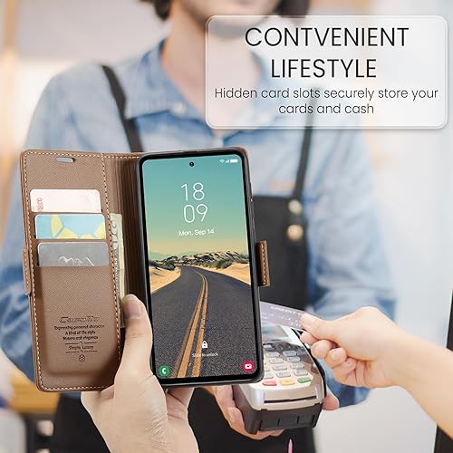 Miniatura 9 de SINIANL Funda tipo cartera para Samsung Galaxy S23 Plus con bloqueo RFID, para Samsung S23 Plus para mujeres y hombres, con tarjetero y cierre