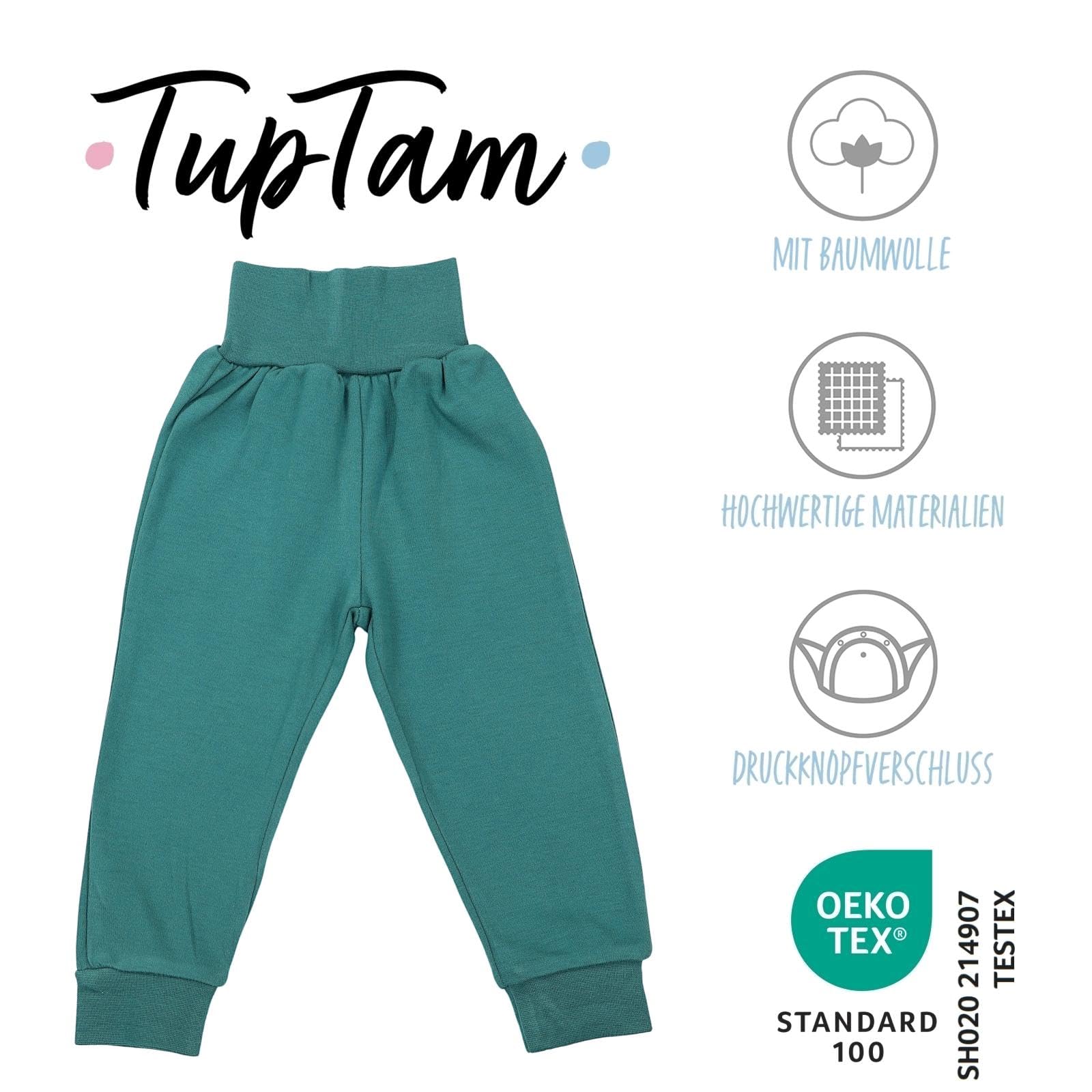 TupTam Pantalones Bebé 5 Unidades – Pantalón Algodón Suave para Bebé Niño y Niña, Certificación Oeko-Tex