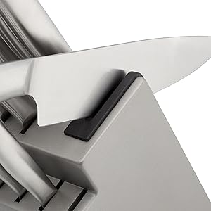 KitchenAid Gourmet Knife Block Set with Built-in Sharpener, 15-Piece, Stainless Steel