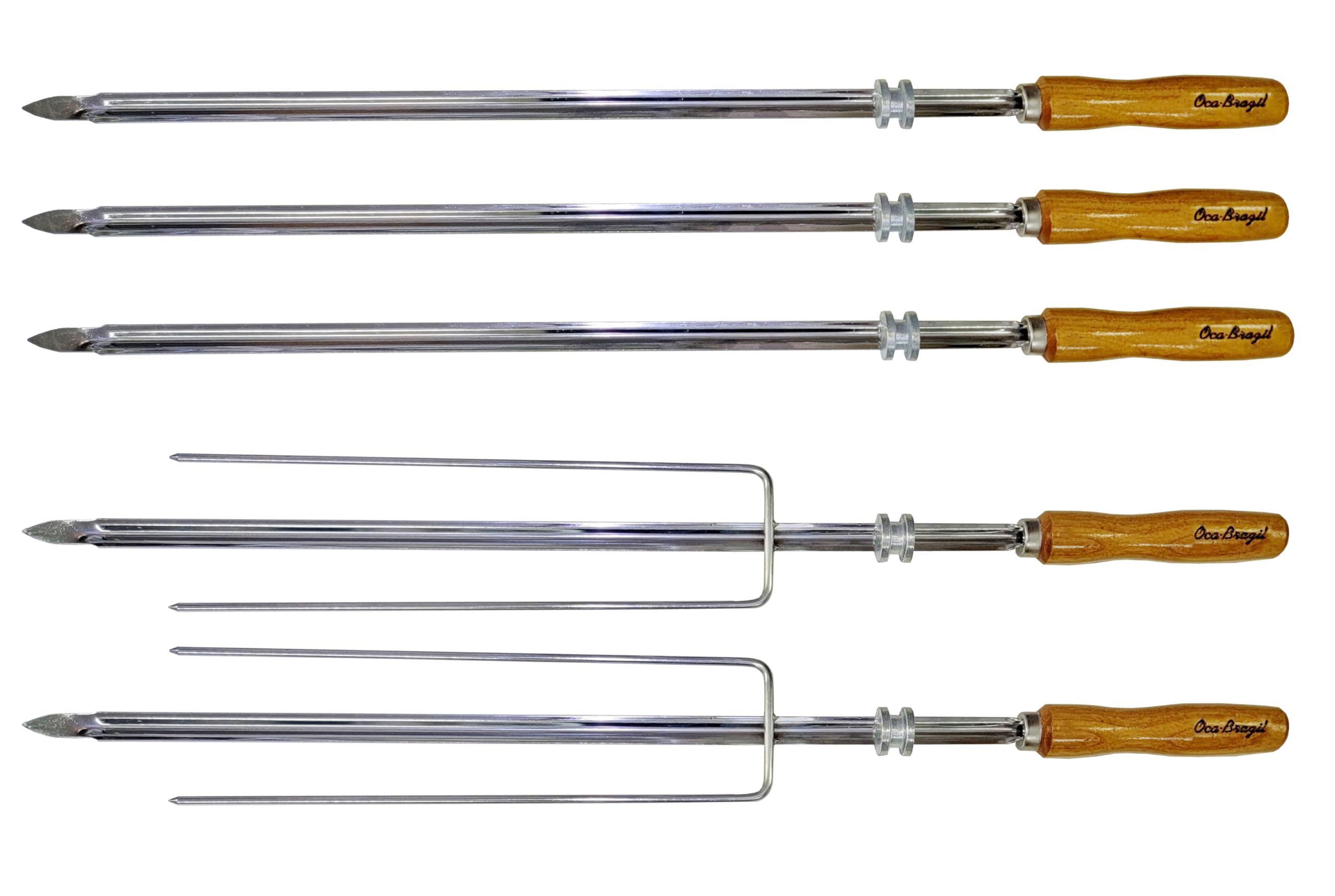 Bahia Combo - Set of 5 Brazilian Skewers for BBQ 28