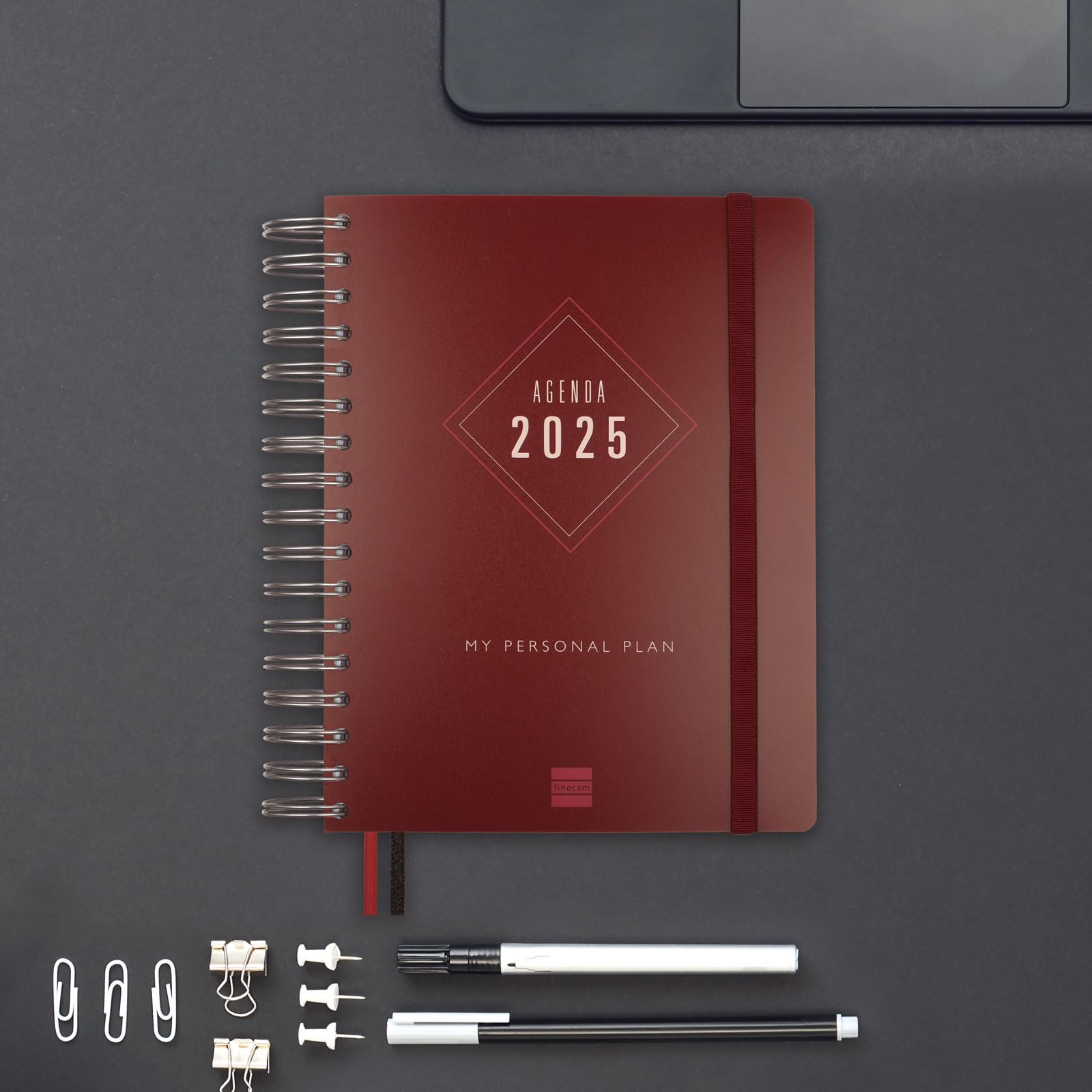 Finocam Agenda Minimal 18 Mois 2024-2025 Semaine Sur 2 Pages Horizontal - Pretty International