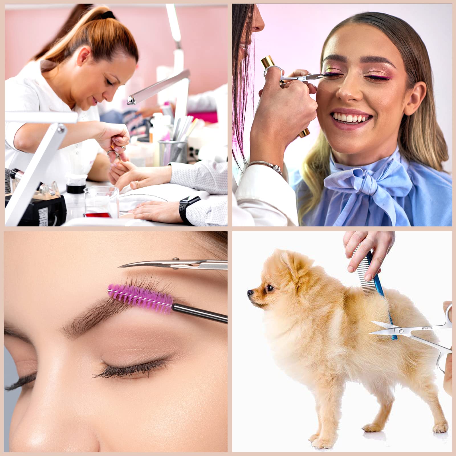 Sularpek 1 Pièces Ciseaux Cuticules, Ciseaux à Ongles Professionnels, Ciseaux à Cuticules en Acier Inoxydable, Nail Scissors Tondeuse Toilettage Outils de Beauté, pour Sourcils, Cils, Clou