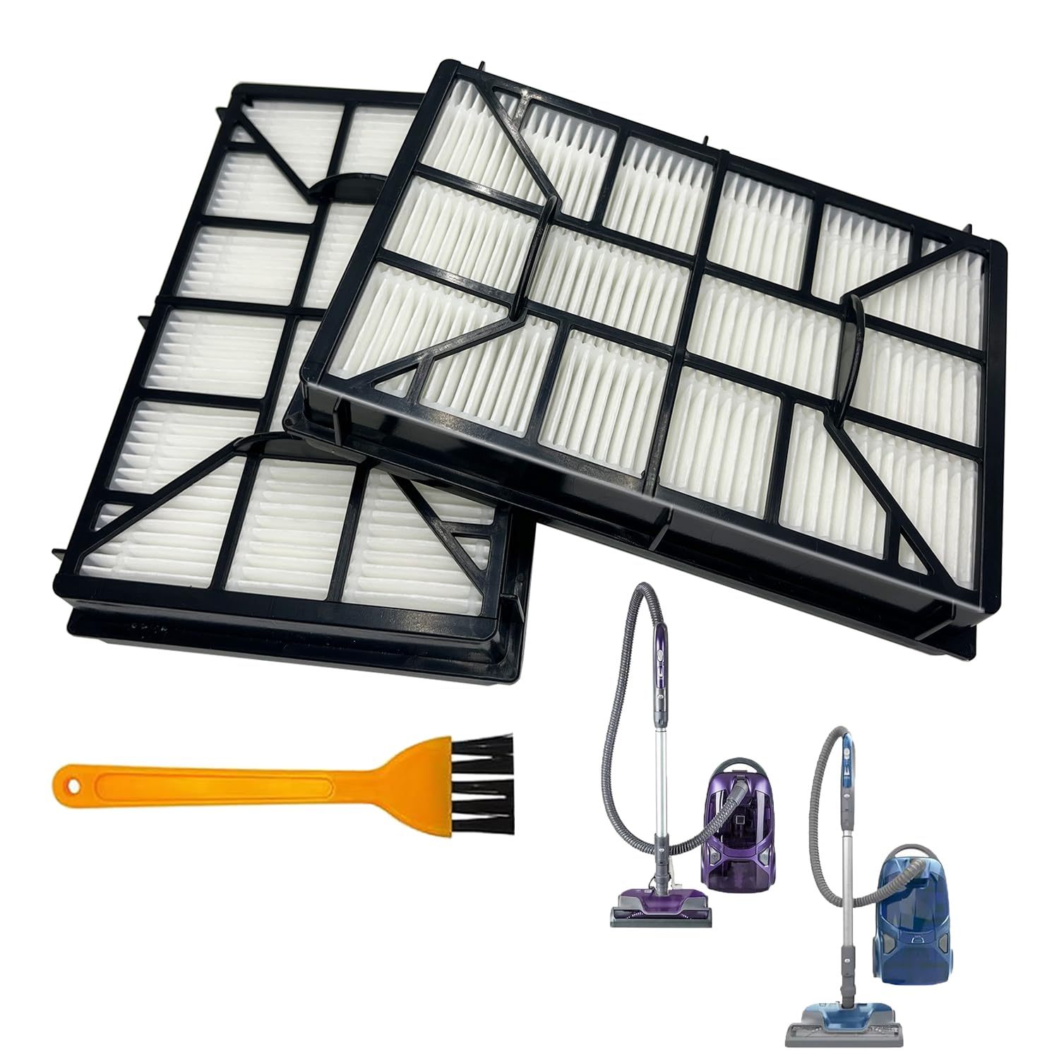 Filtro HEPA EF-12 de repuesto compatible con aspiradoras Kenmore 62731, 52731, 81615, 81614, BC4026, pieza #591021101 (paquete de 2)