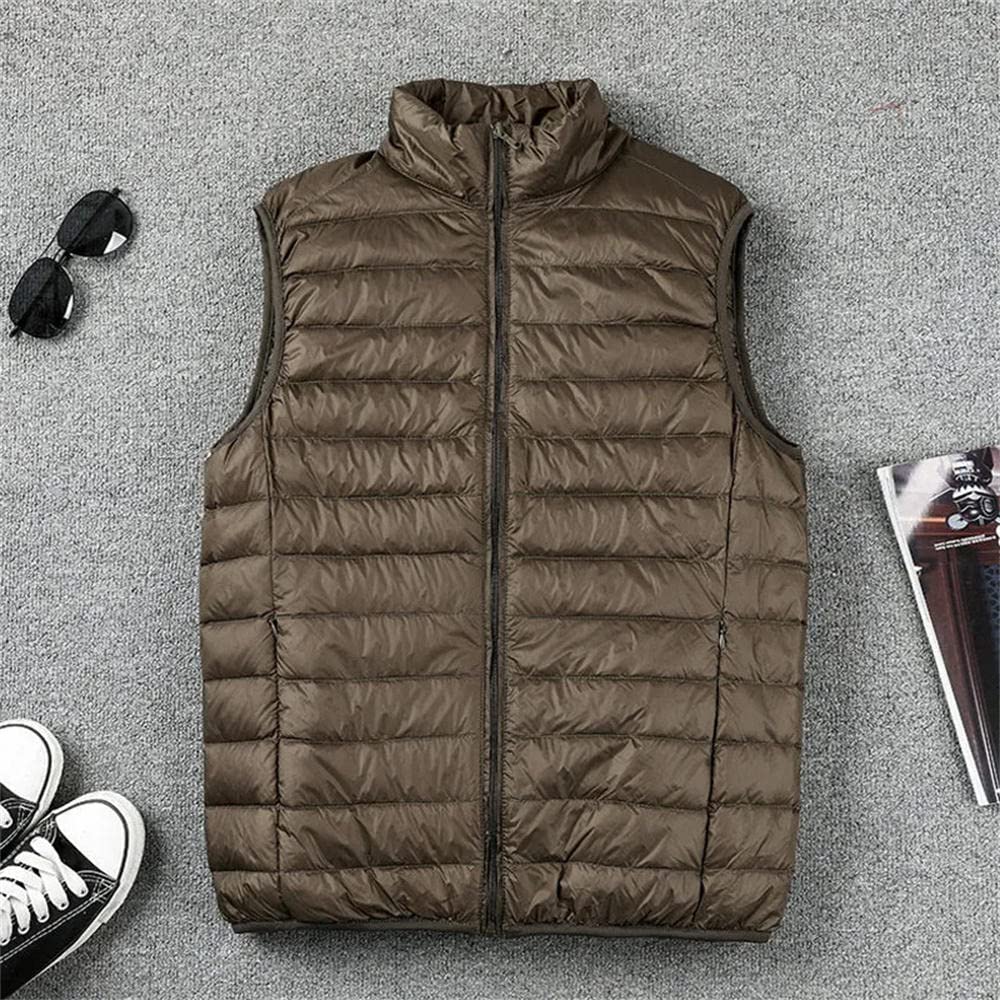 thin puffer vest