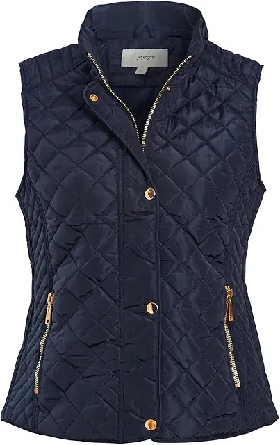 Gilet Matelassé Femme Grande Taille Sans Manches - Veste Doublée