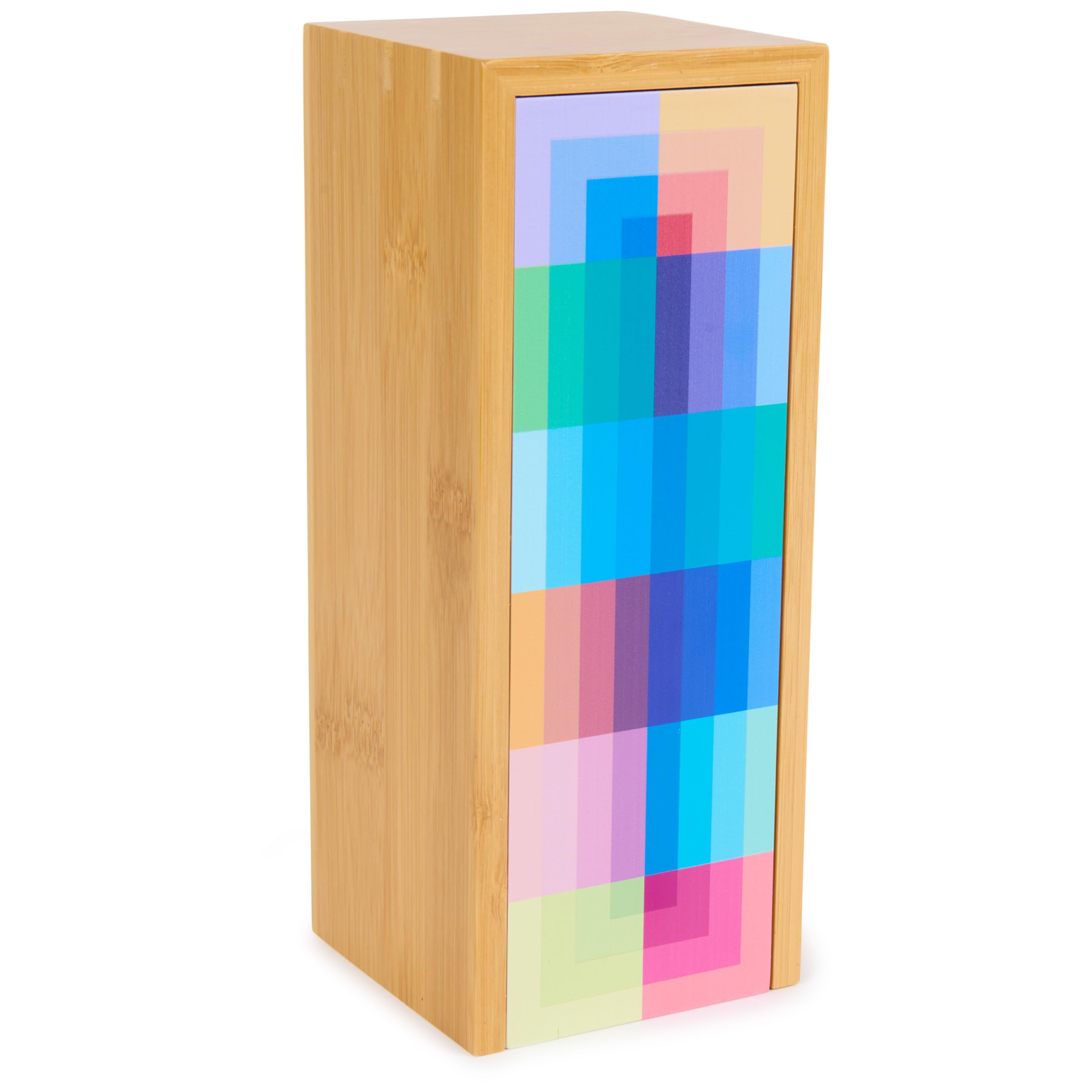 Spin Master Games, Color Classics Jumbling Tower, klassisches Stapelblöcke, Turm-Spiel, aus Holz, buntes und modernes Couchtisch-Dekor, für 2+ Spieler, ab 8 Jahren