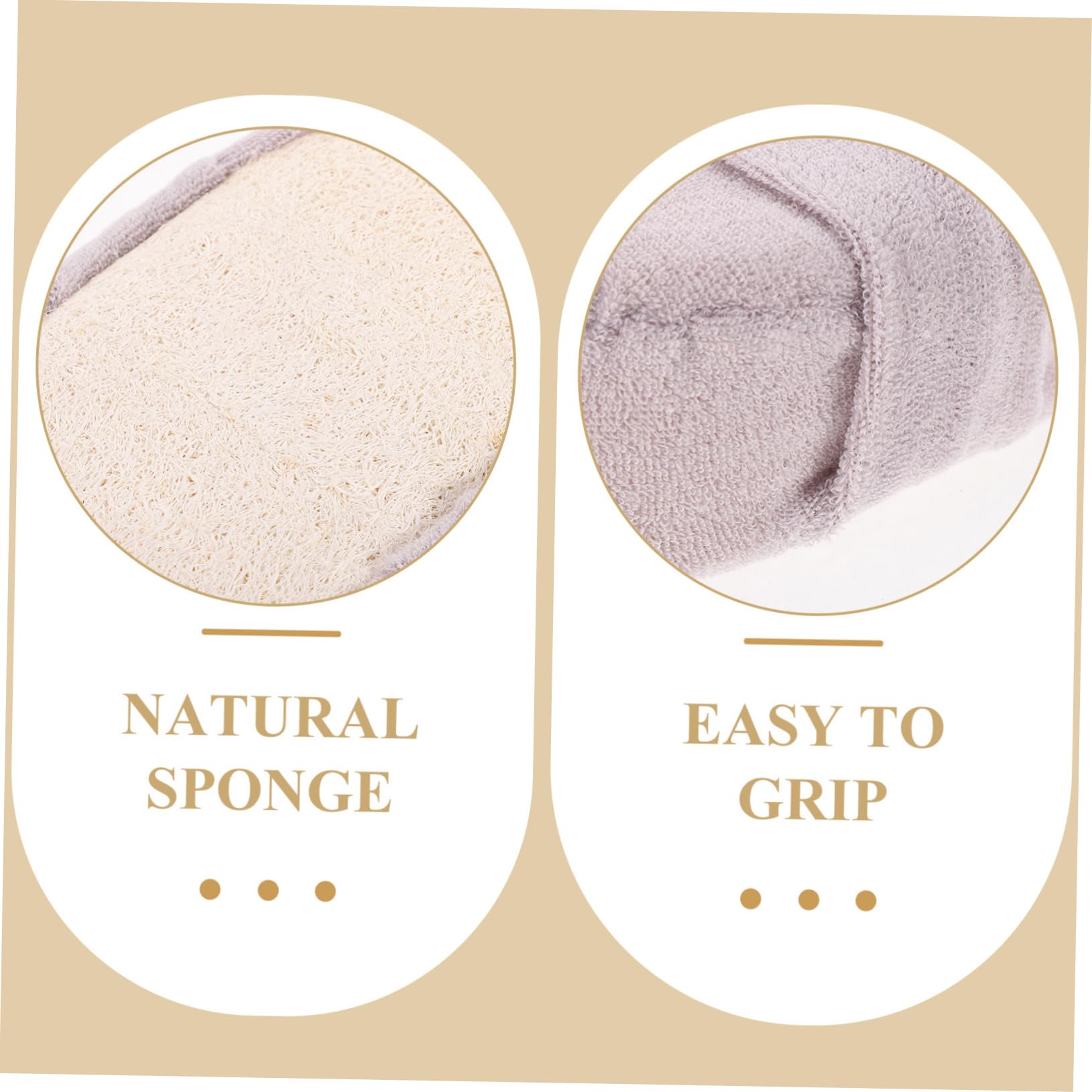 Healvian 12piezas Esponjas Exfoliantes Naturales Para Ducha Pack Esponjas De Lufa Para Cuerpo Suaves y Ecológicas Correa Para Hombres y Mujeres Gris
